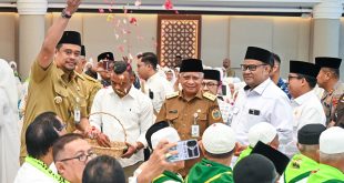 Tepung Tawari Calon Jemaah Haji, Bobby Nasution: Jaga Kesehatan, Kekompakan, dan Nama Baik Sumut