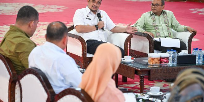 Gubernur Sumut Terima Audiensi Walikota Padangsidimpuan,  Perkuat Sinergi Pembangunan dan Infrastruktur Daerah