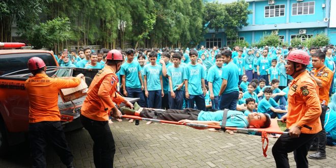 YPSA dan BPBD Medan Gelar Simulasi Gempa dan Kebakaran, Latih Kesiapsiagaan Seluruh Civitas Akademika