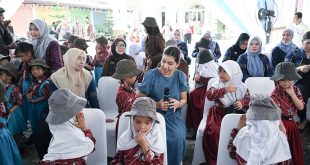 Kahiyang Ayu Ajak Siswa TK/SD Pertiwi Biasakan Hidup Sehat Sejak Dini